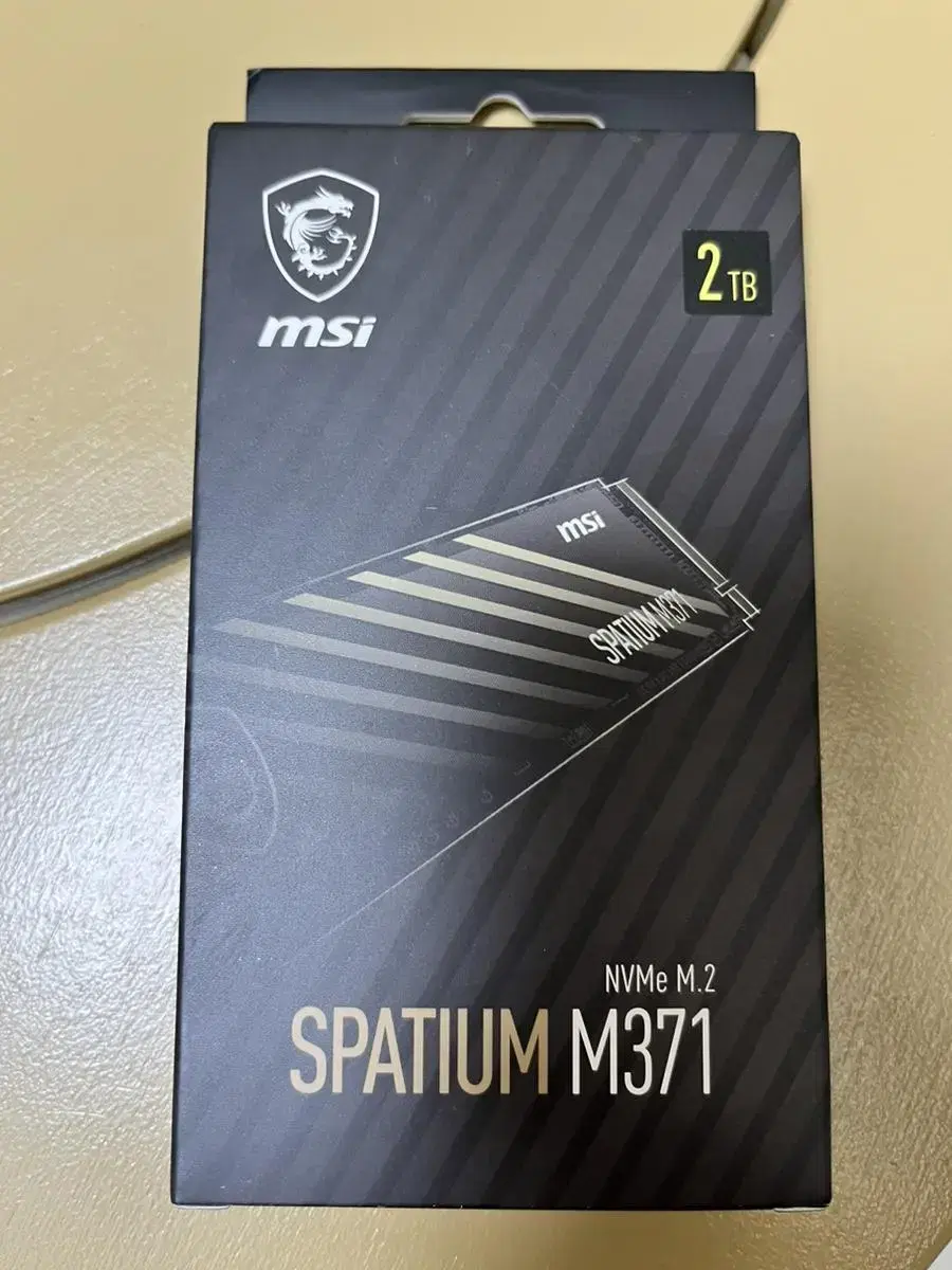 MSI 스파티움 M371 NVMe M.2 2TB 새제품 팝니다.