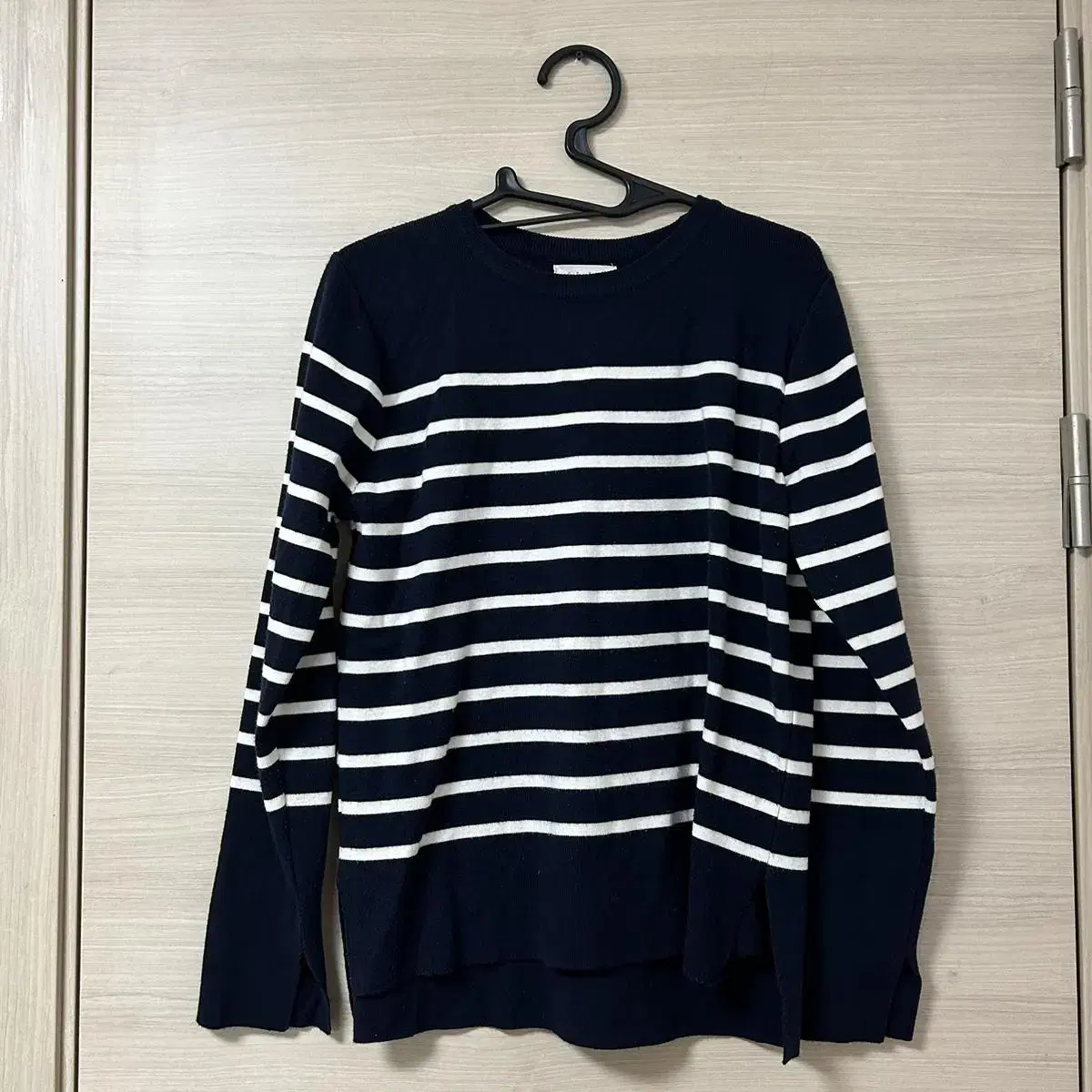 Navy Striped Knit