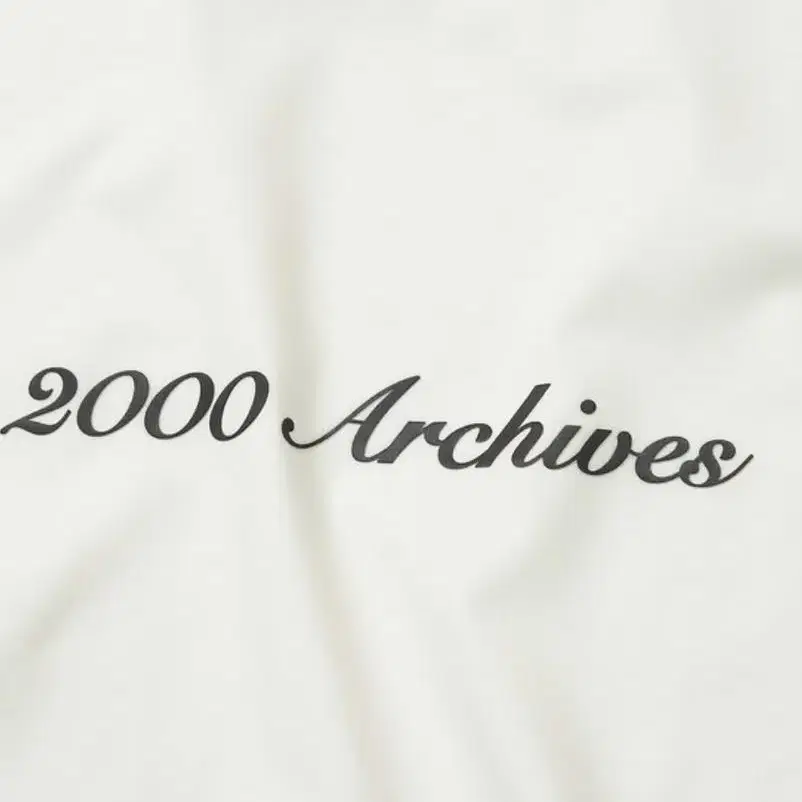 2000archives 로고 반팔티 화이트