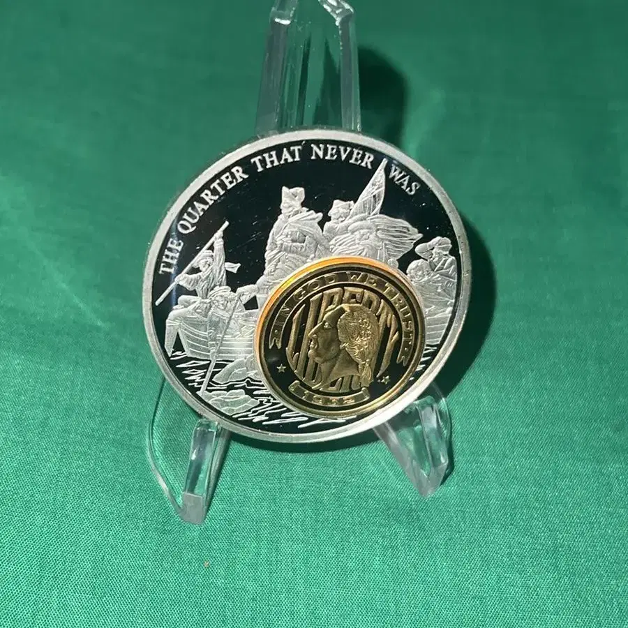 2004년 US map (silver&Gold quarter)54g,