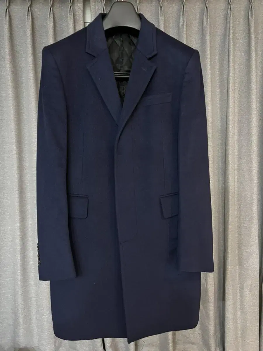 Dey Navy Cashmere Chester Coat