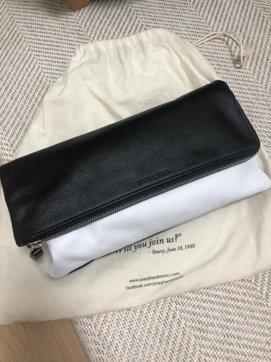 Joseph & Stayc Two-tone Clutch