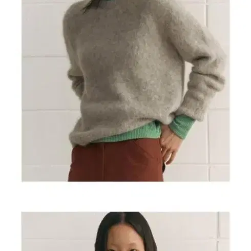 시엔느 Birth Alpaca Sweater-(Grey)