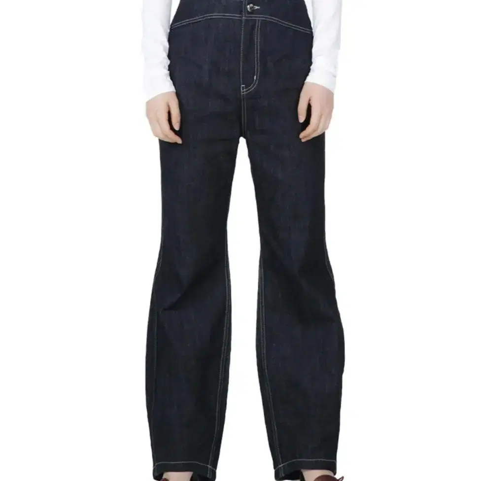 온스카 Onska curved denim pants