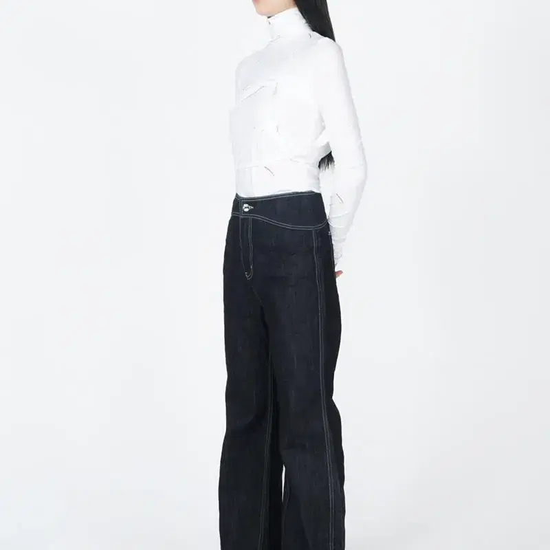 온스카 Onska curved denim pants