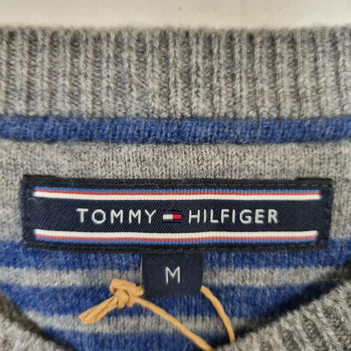 tommy hilfiger 타미힐피거 그레이 꽈배기니트