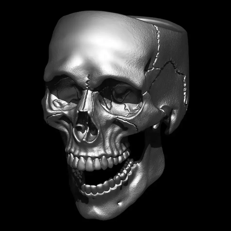 NONMESSPRODUCTS | Opened Jaw Skull Ring