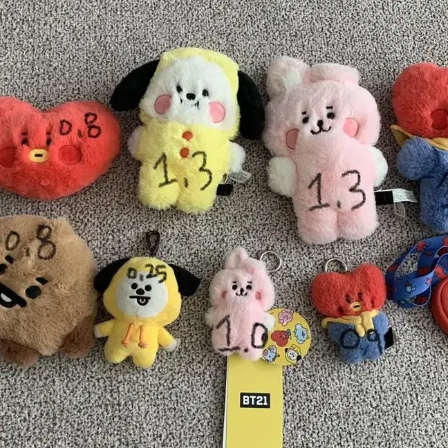 방탄소년단 bts bt21 플랫퍼 인형 키링 파우치 목걸이 지갑 그립톡