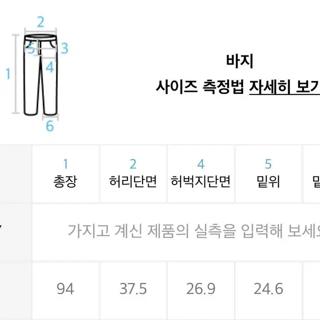 86로드 세미부츠컷 데님 팬츠 28사이즈 (새상품)