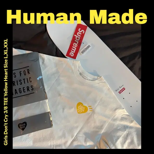 [L,XL] Human Made 휴먼메이드 걸스 돈크라이 티셔츠