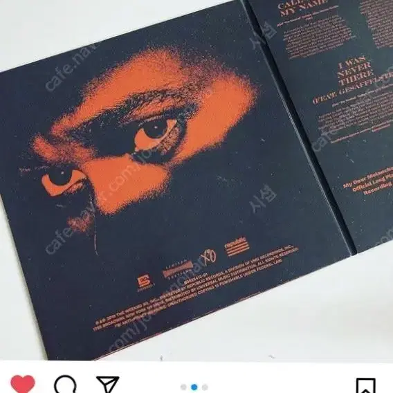 더위켄드 my dear melancholy RSD 미개봉