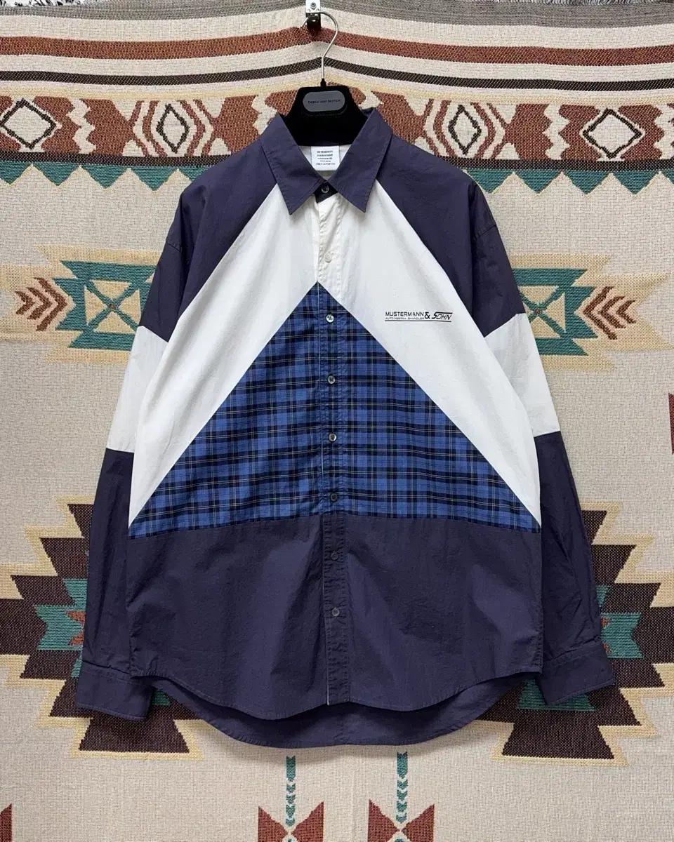 Vetements 19ss patchwork shirt