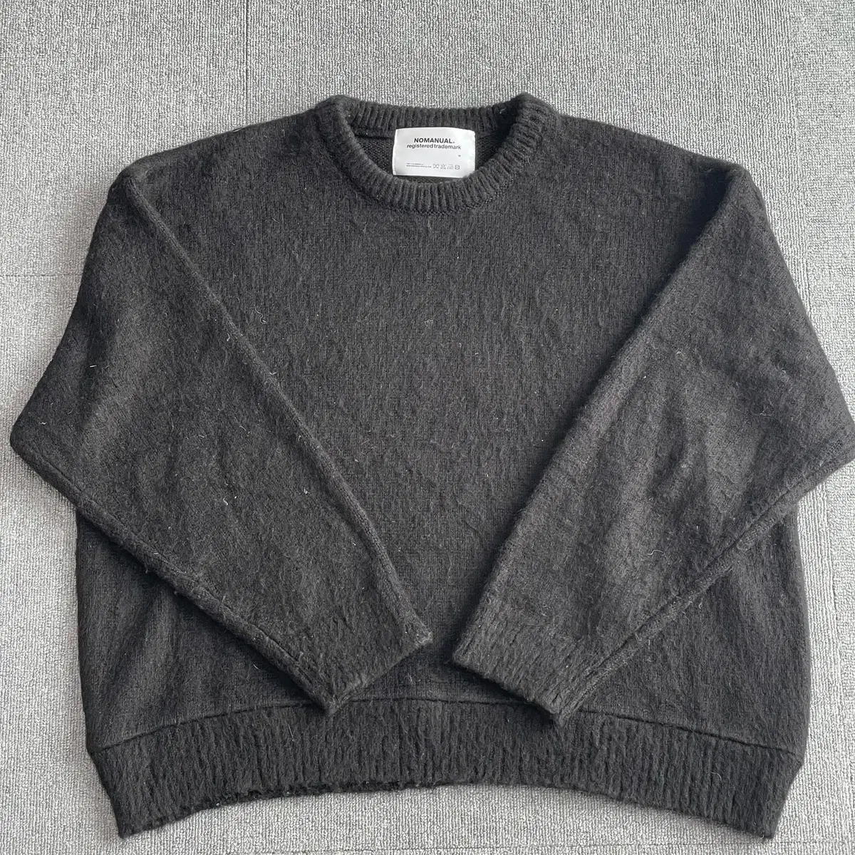 NoManual Mohair Knit M NoManual Shaggy Dog Halio Of Scotland Howlin