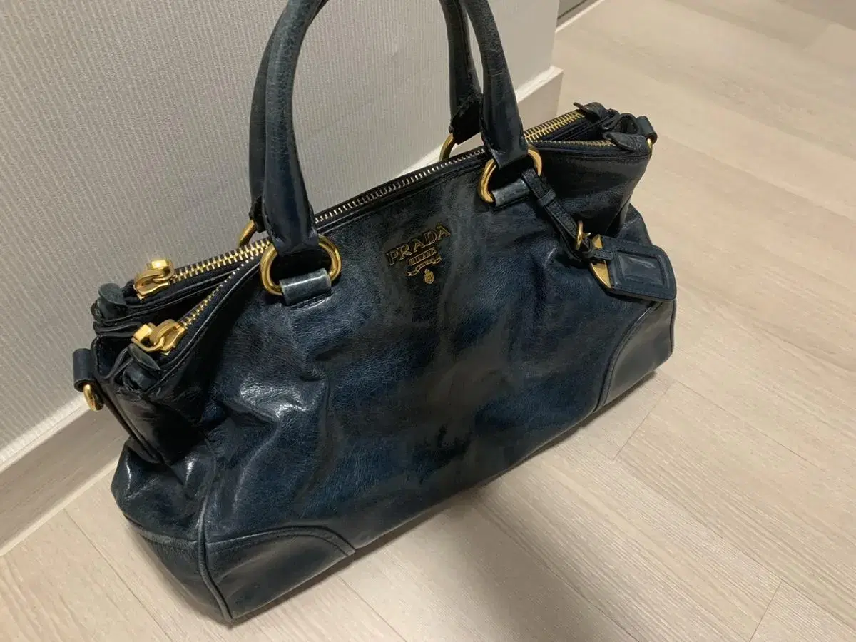 Prada Vitello Tote Shoulder Bag