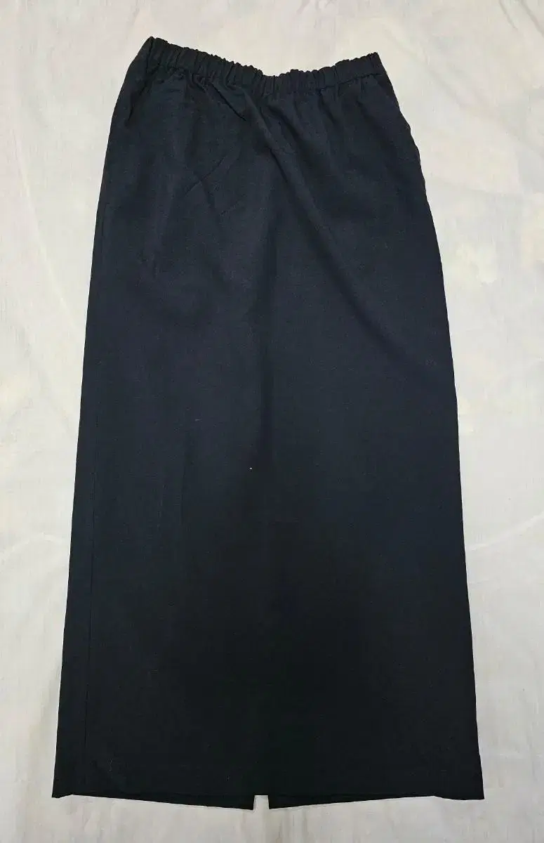 Comme des Garçons Song Robbed Chambray Banded Long Skirt