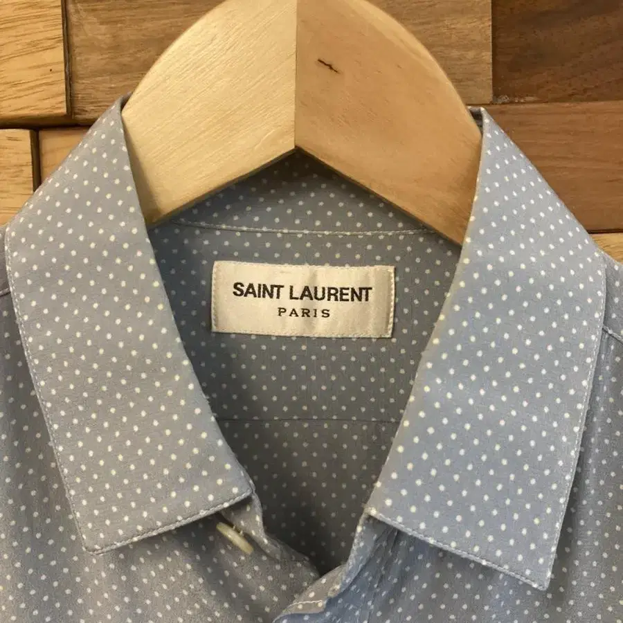 Saint laurent 생로랑 - 실크 폴카도트 셔츠