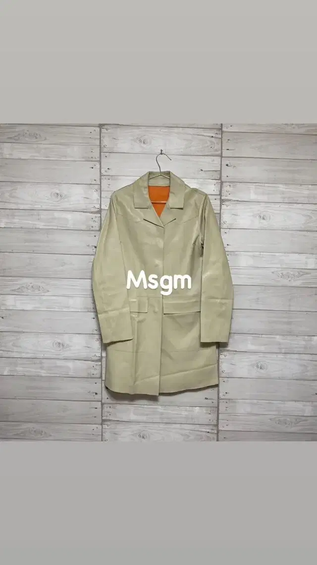 MSGM 우먼스 레자 코트 자켓