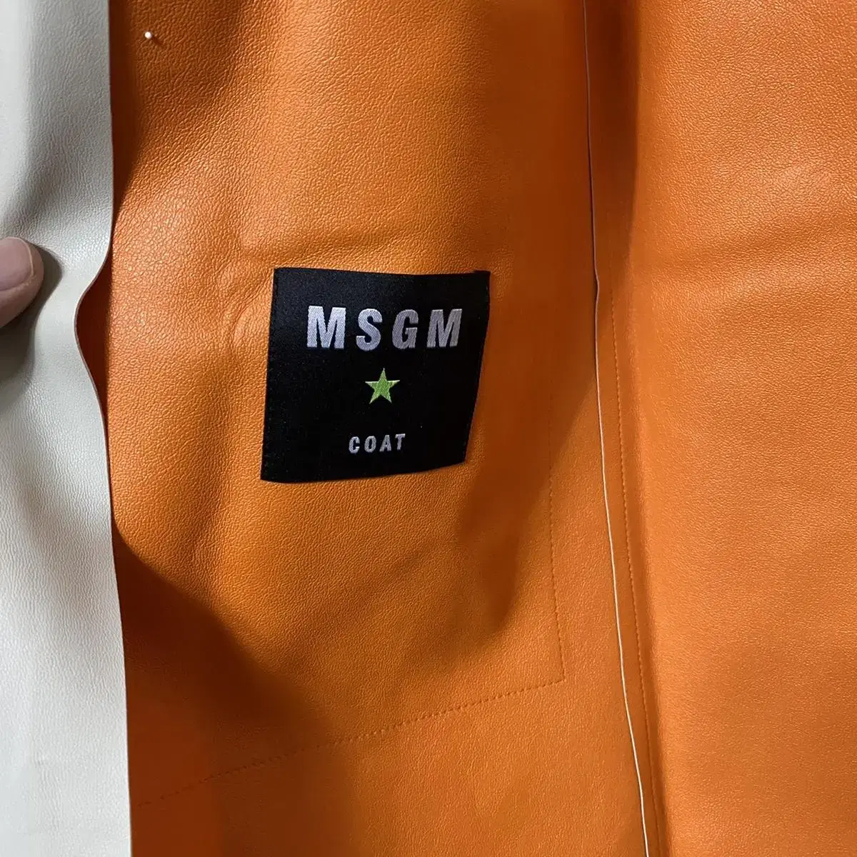 MSGM 우먼스 레자 코트 자켓