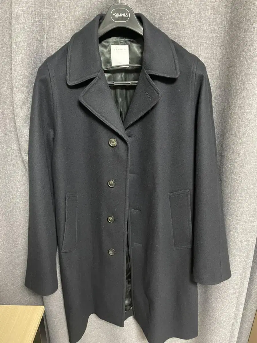 [Genuine, M] Sandro Navy Coat