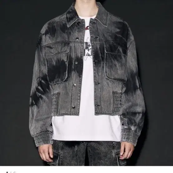 메종미네드 자켓OUTPOCKET WASHING DENIM JACKET