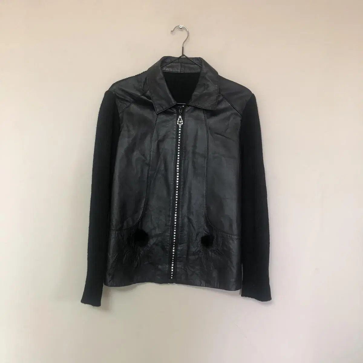 Vintage Drop a tear black leather jk