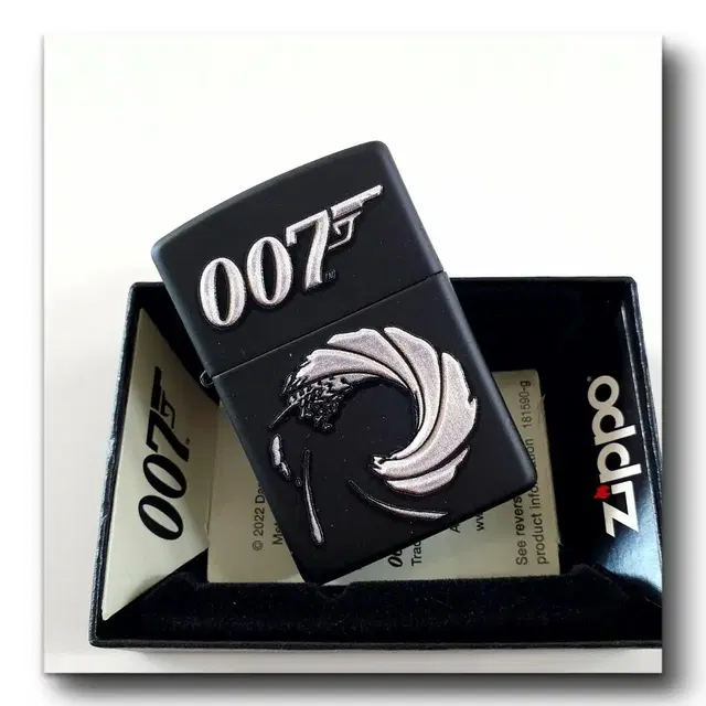 49329 BOND BT 007 GUN LOGO 정품 미개봉 지포라이터