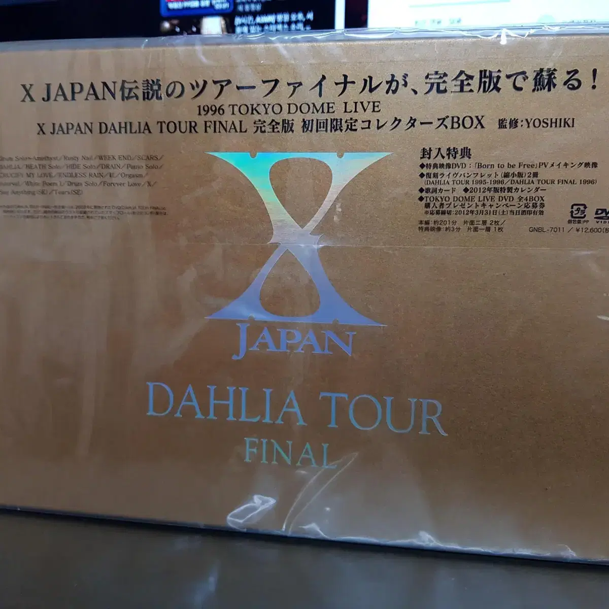 X JAPAN  달리아투어 파이널 DVD 완전 한정판