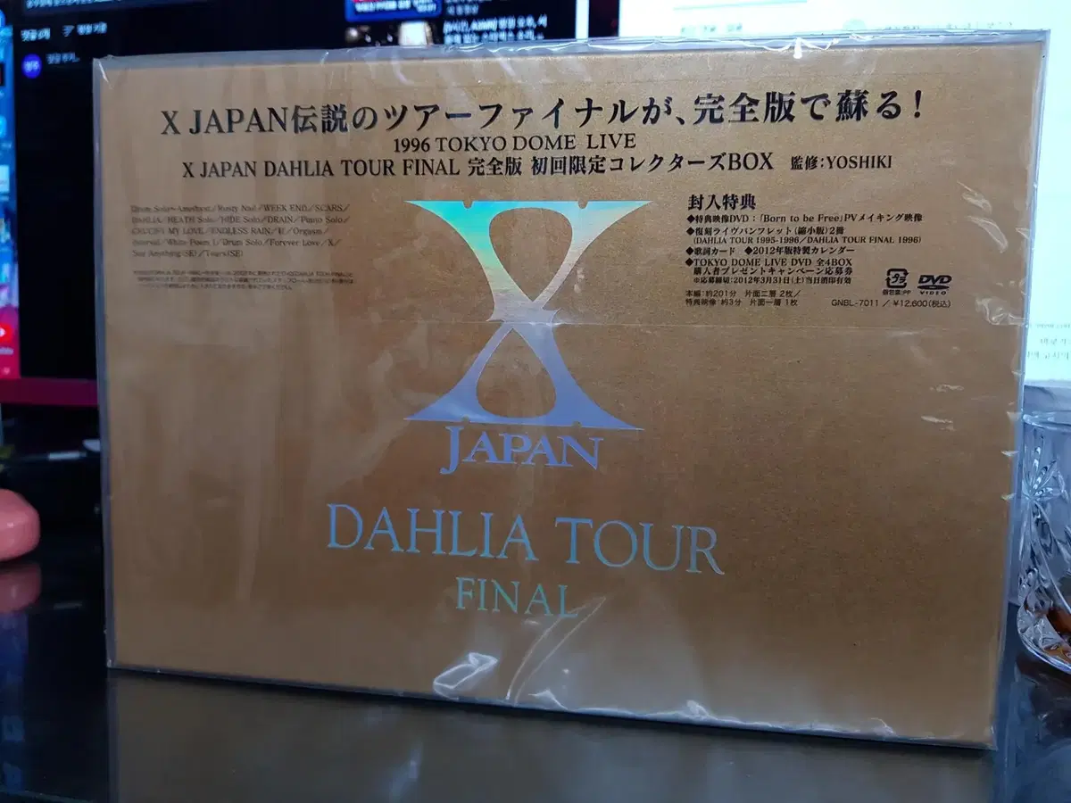 X JAPAN  달리아투어 파이널 DVD 완전 한정판