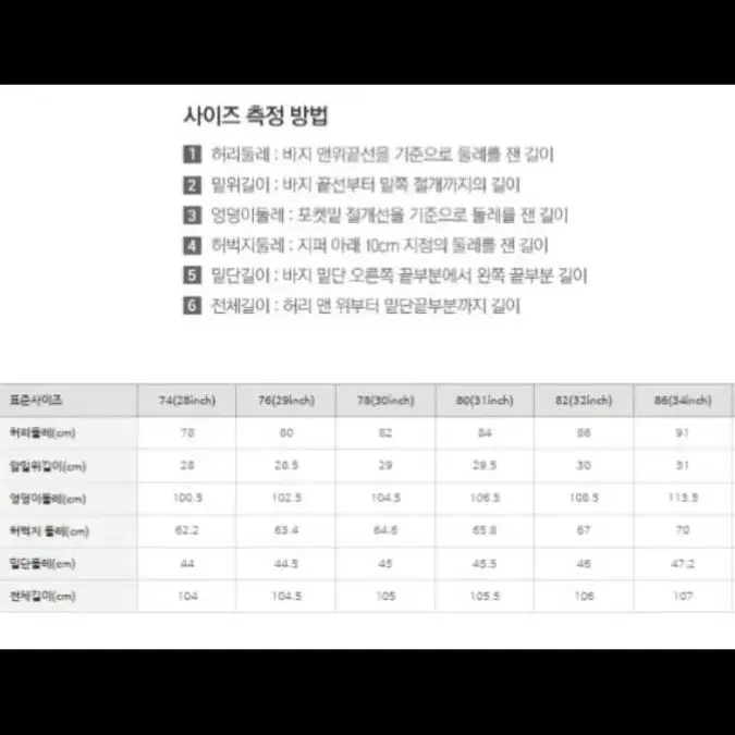 새 옷 스파오 5가지 색상 세미 와이드 진 청바지 바지 남자