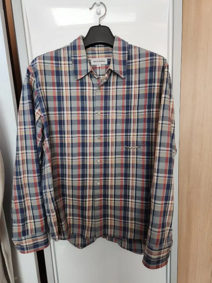 19ss solid homme check outerwear 50