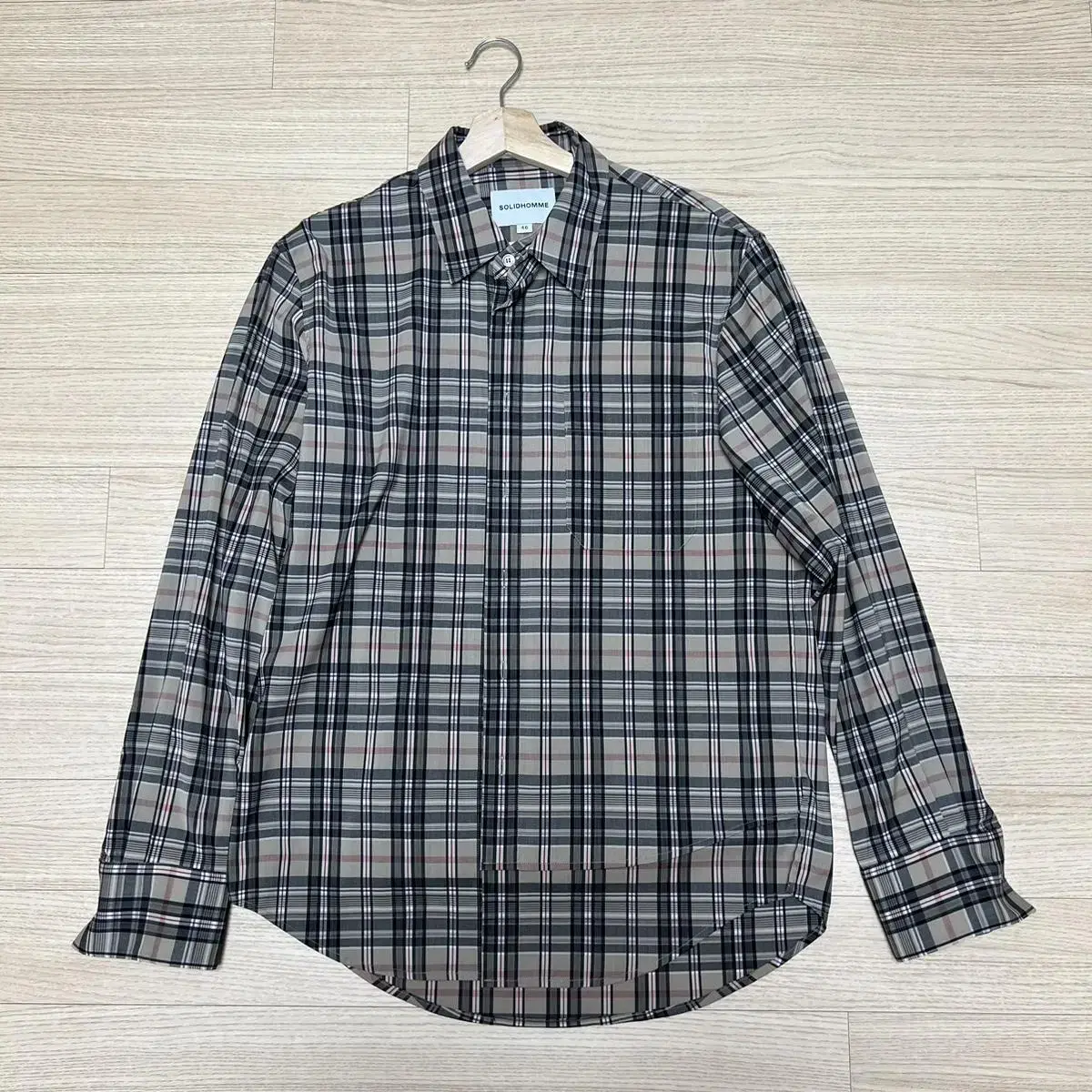 [46] Solid Homme 19FW Solver Check Shirt S193SH34457H