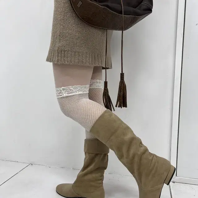 suede half boots