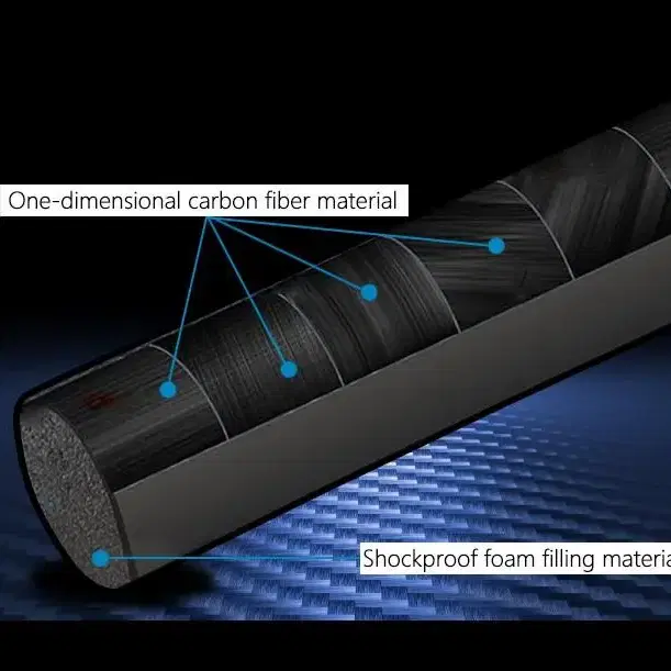 Konllen -lw 선수용 탄소섬유 풀 당구큐