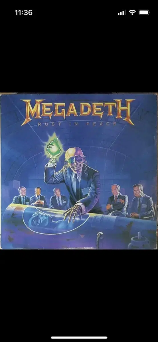 Megadeth lp korea 1991