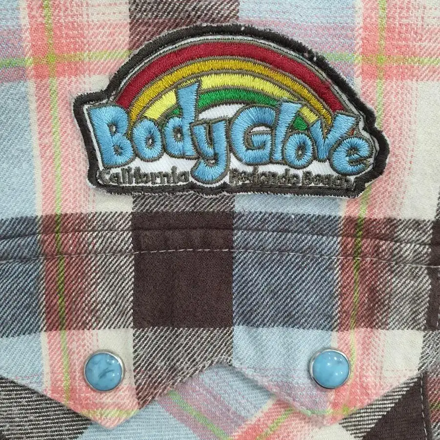 BodyGlove 바디글러브 남성 버튼식체크남방