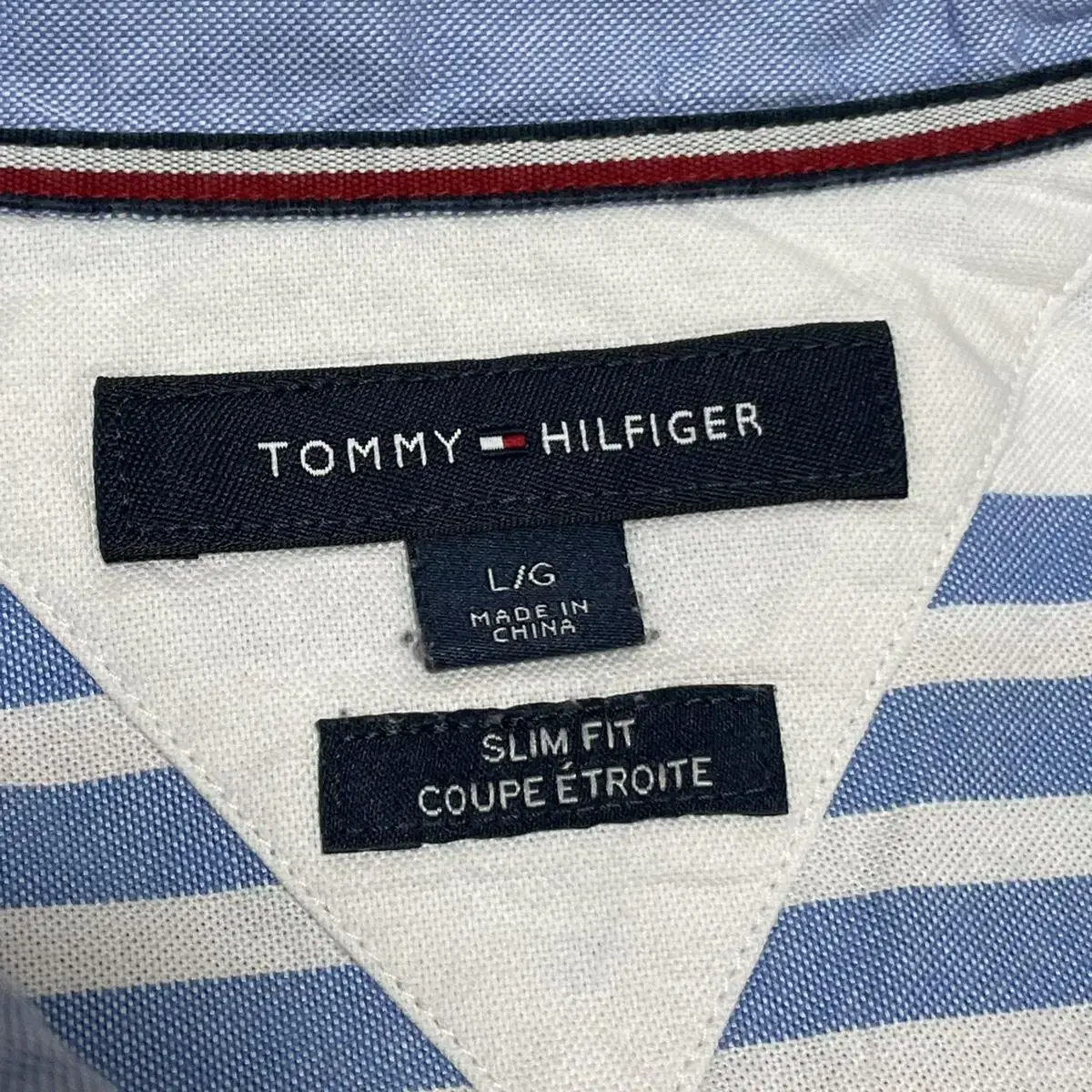 TOMMY HILFIGER 타미 힐피거 마린 스트라이프 셔츠