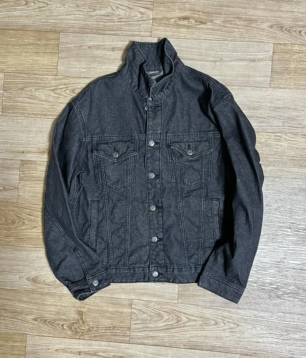 Black denim jacket