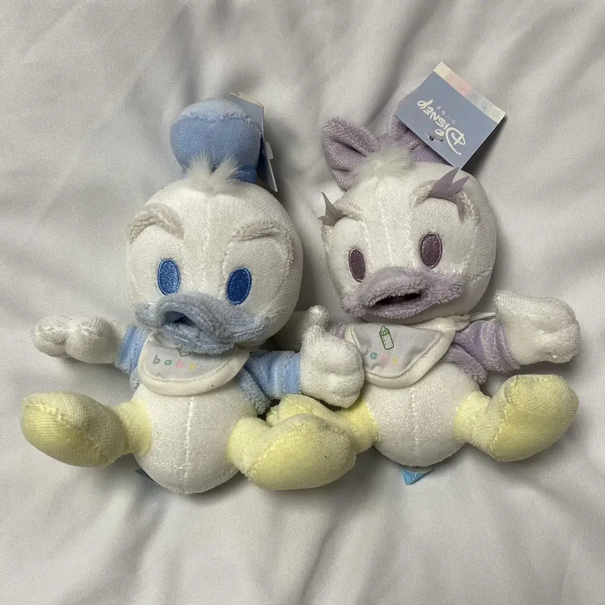 Vintage Disney Baby Donald Duck Daisy Duck doll Set