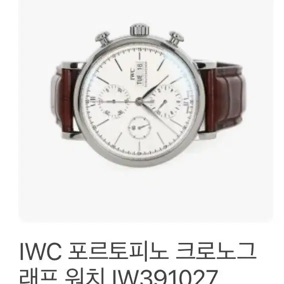 iwc 포로토피노 시계 정품