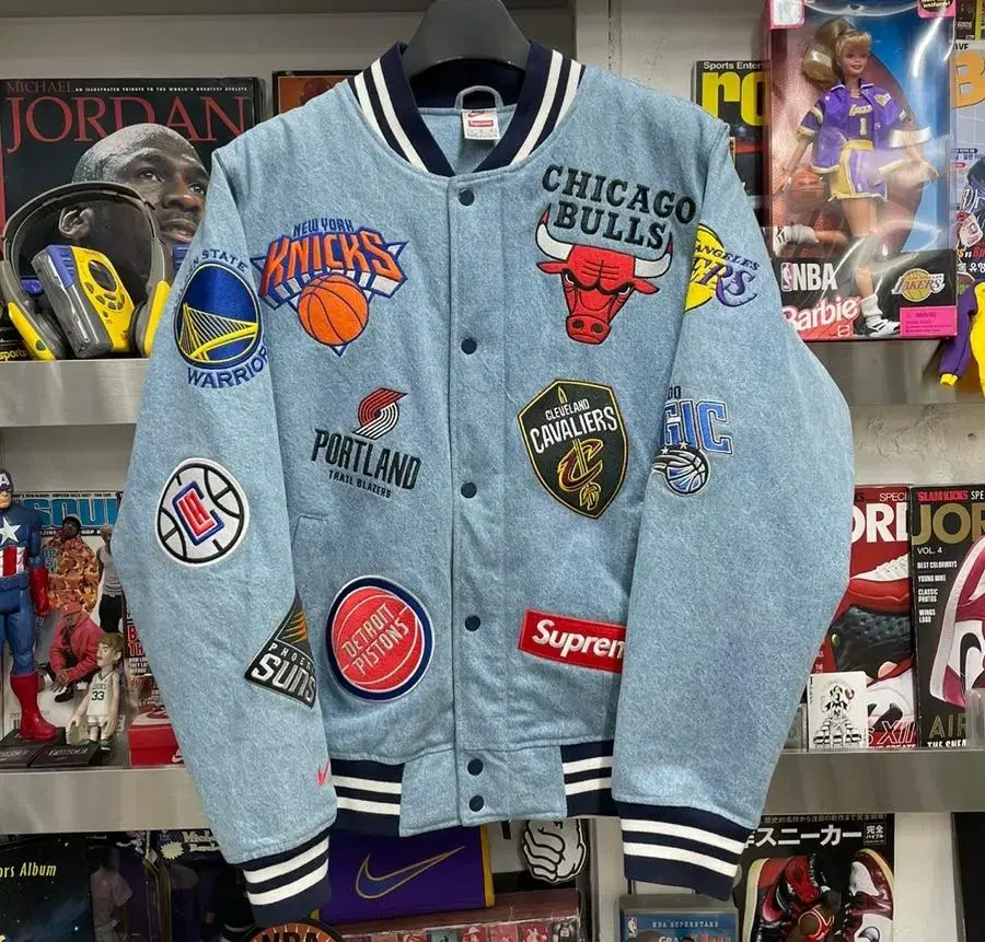 supreme x nike nba teams warm-up jk 18ss