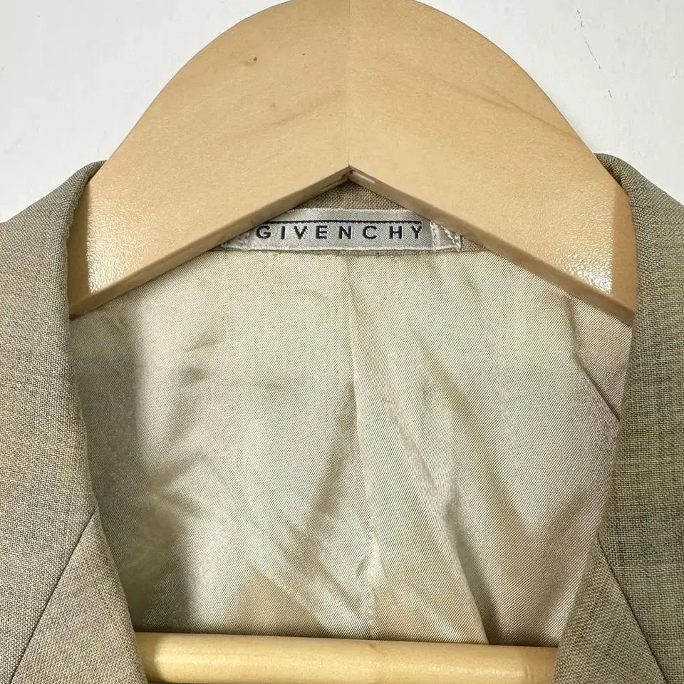 givenchy ivory gray check blazer