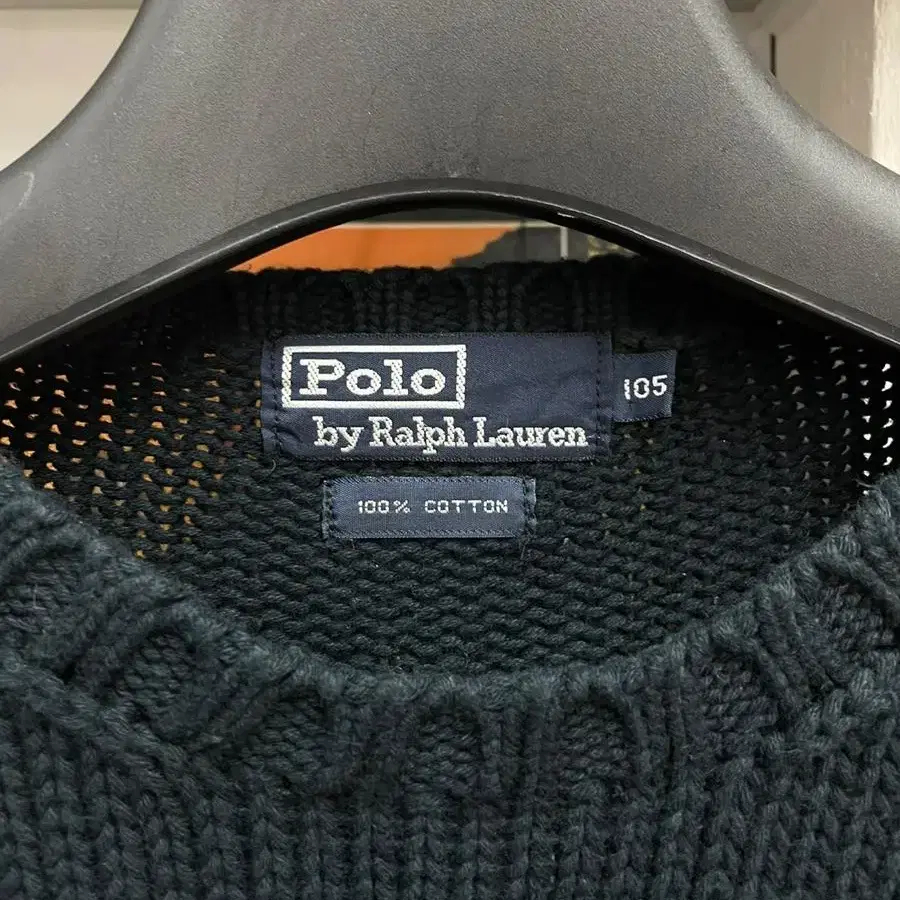 90s polo rl 100% cotton knit 폴로 스웨터