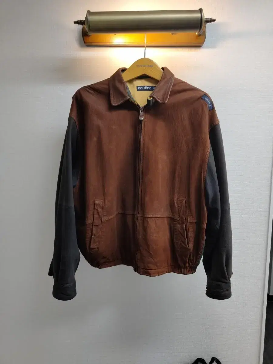 XL) Rare Nautica Oldschool Sheepskin Varsec Jumper for Sale