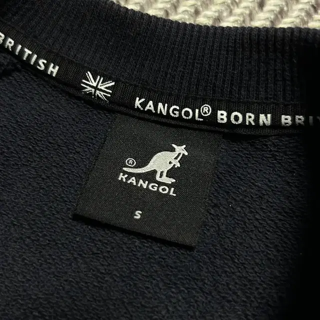 [ S ] Kangol 캉골 짙은네이비색상 라운드 맨투맨