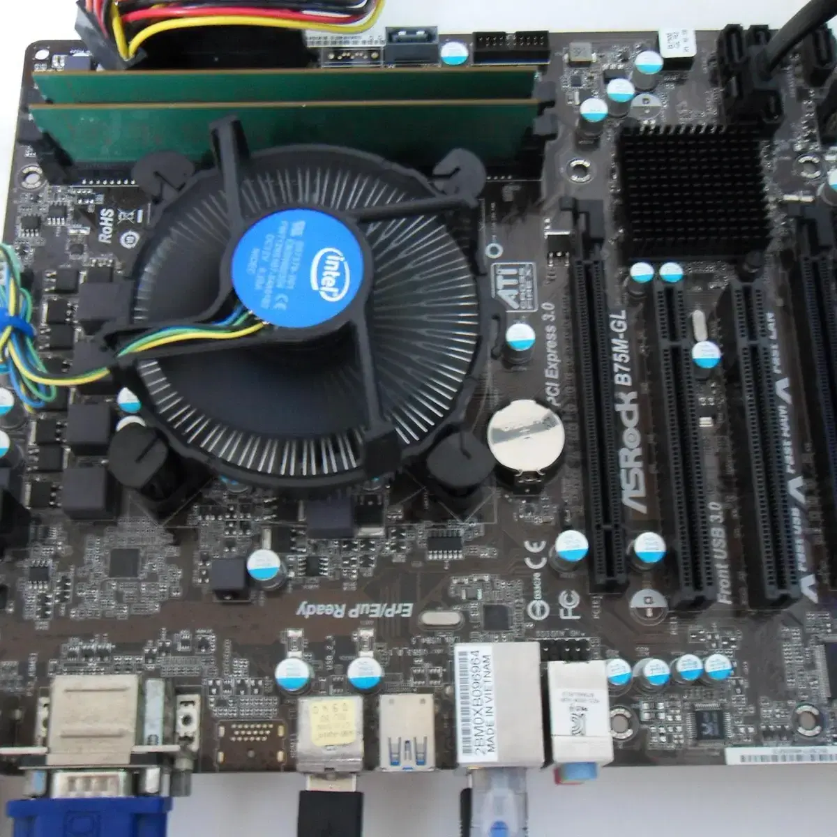 인텔11550소켓 ASROCK B75M-GL R2.0 메인보드 팝니다