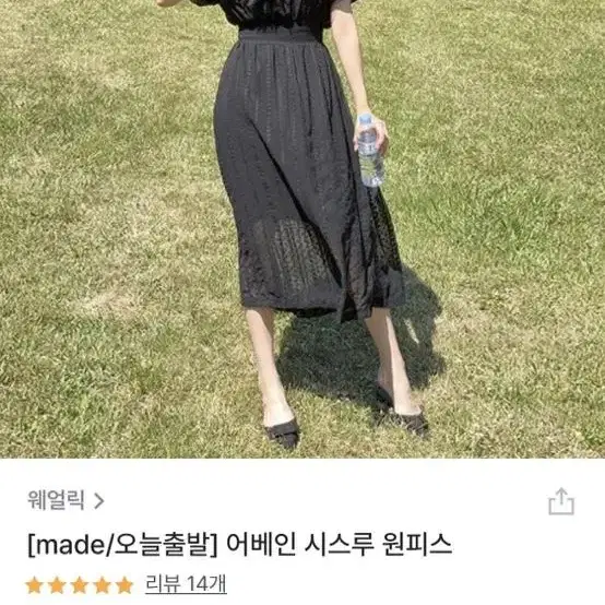 웨얼릭 어베인 시스루 원피스