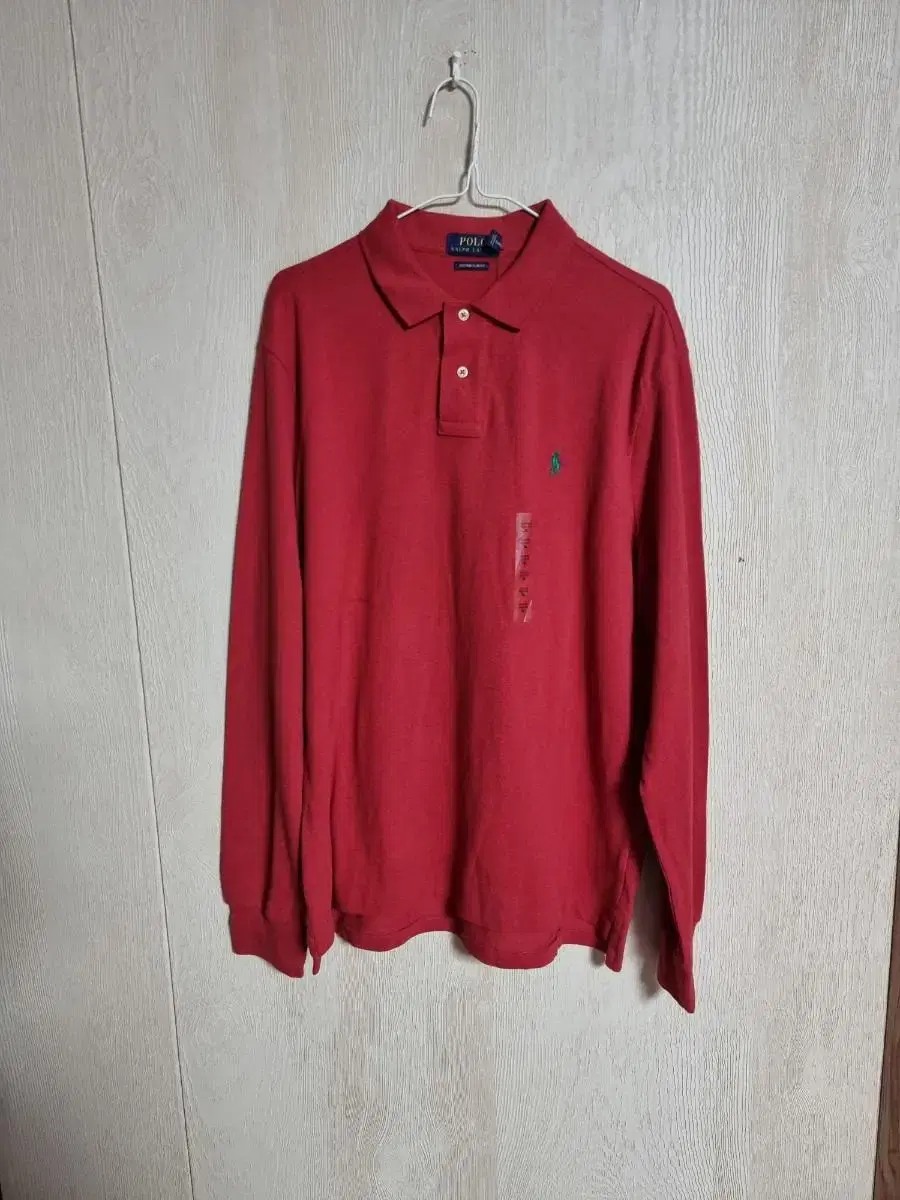 Polo Karati Long Sleeve Red Men's XL New