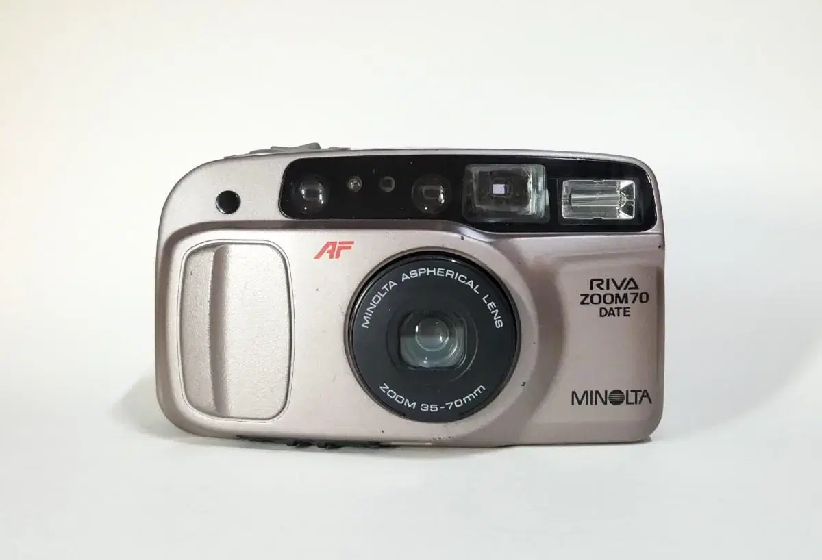 MINOLTA RIVA ZOOM  70 DATE. 필카 정상작동.