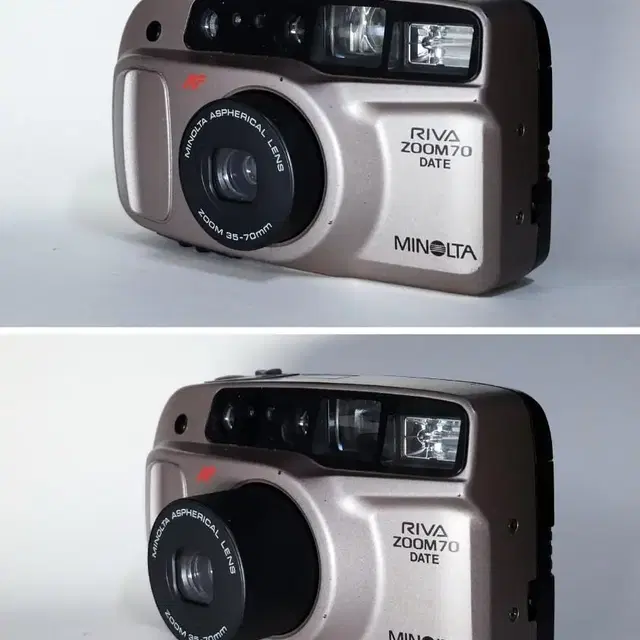 MINOLTA RIVA ZOOM  70 DATE. 필카 정상작동.