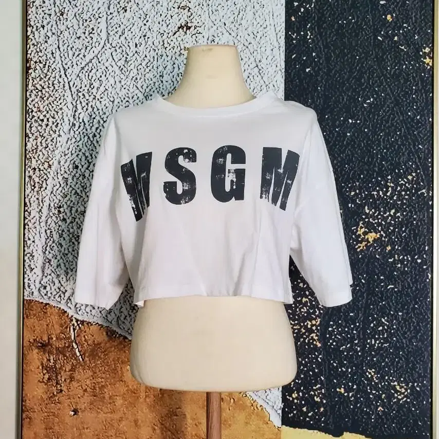 MSGM 크롭 티셔츠 xs